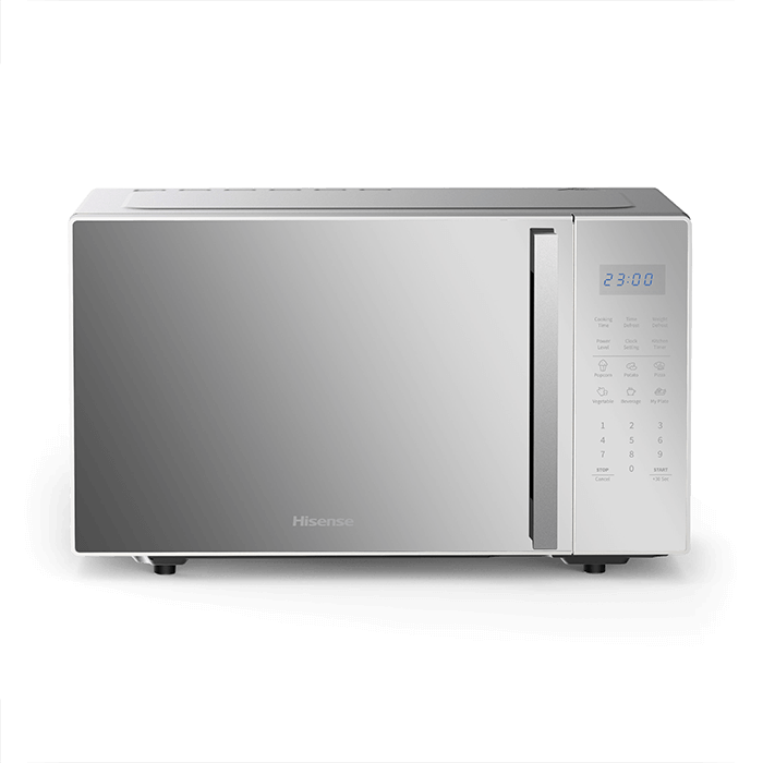 Hisense 30L Microwave H30MOMS9H, Blue LED display, 6 Auto cooking menus, 11 power levels, 12hours clock setting, up to 99’99” cooking timer - Child safety lock