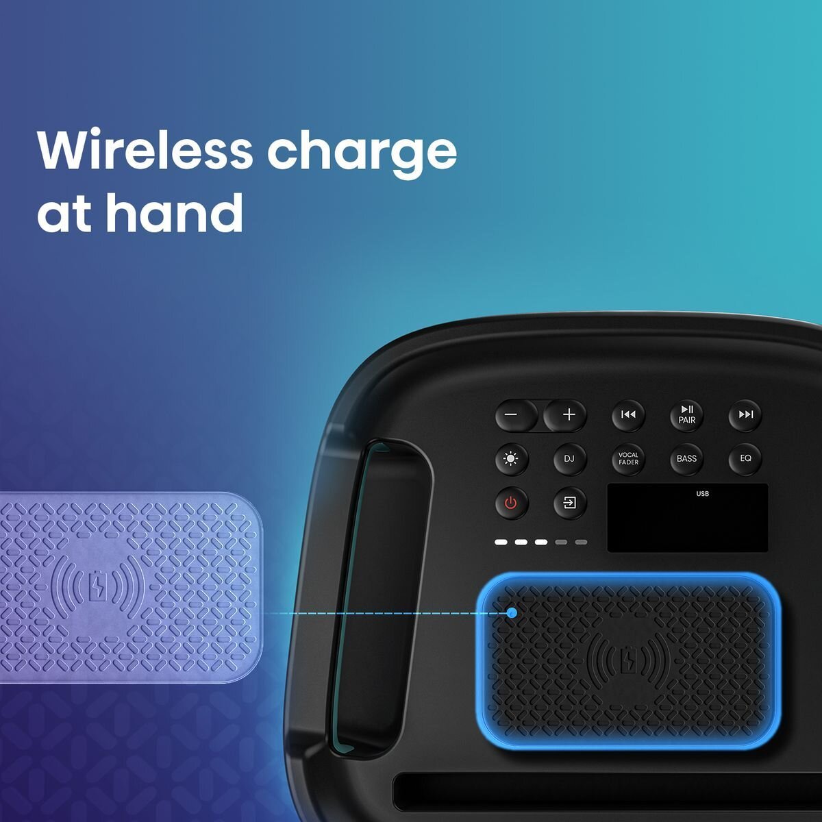 Hisense 300W Party Rocker One True Wireless Stereo Bluetooth Speaker-Black