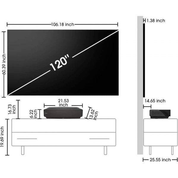 Hisense 120″ 4K LASER TV | 120L5F