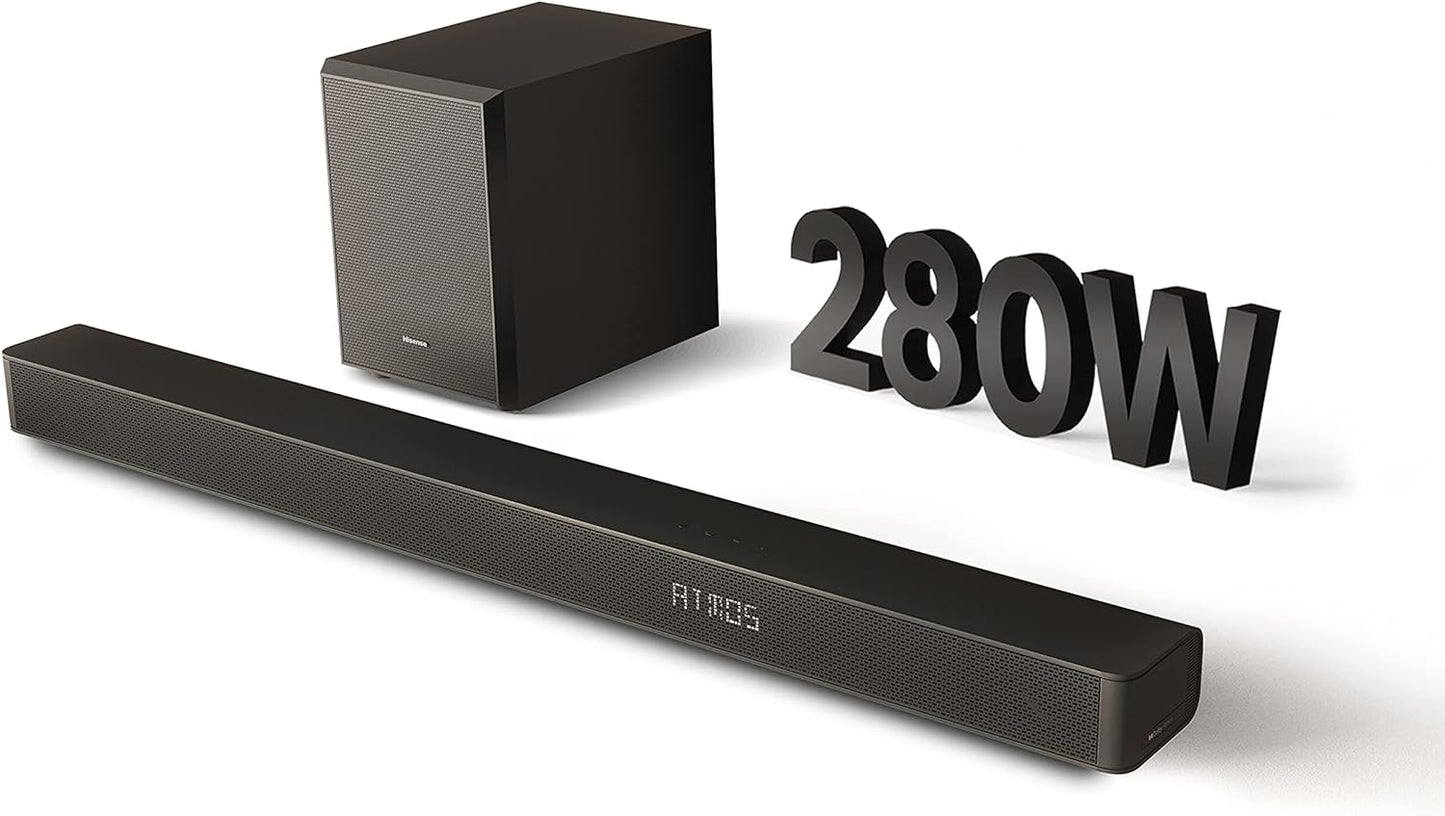 Hisense 3.1Ch 280W Soundbar + Subwoofer | AX3100G